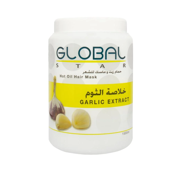 Global Star Hair Mask Cream With Garlic Extract, Aloe Vera, 1500 ml