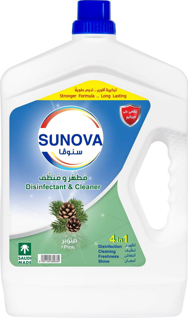 Sunova Pine Disinfectant Cleaner, Pine Scent, 3 L