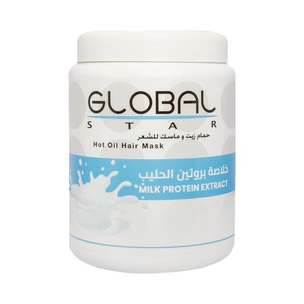 Global Star Milk Protein Hair Mask Cream Strengthening Formula 1 L