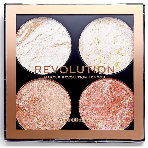 Makeup Revolution Cheek Kit Take A Breather Shimmering Four-Shade Blush Palette