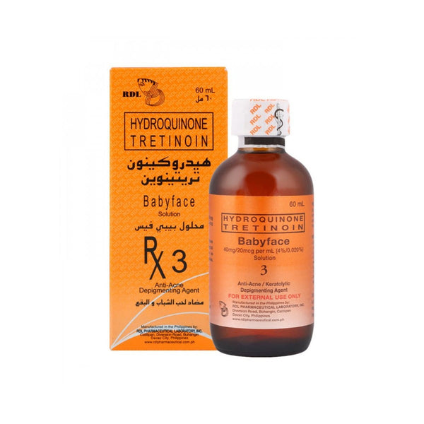 RDL Baby Face No. 3 Facial Treatment Solution 4% Hydroquinone 60ml