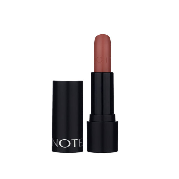 Note Deep Impact Lipstick Cream Finish Rich Pigment 03 Confident Rose