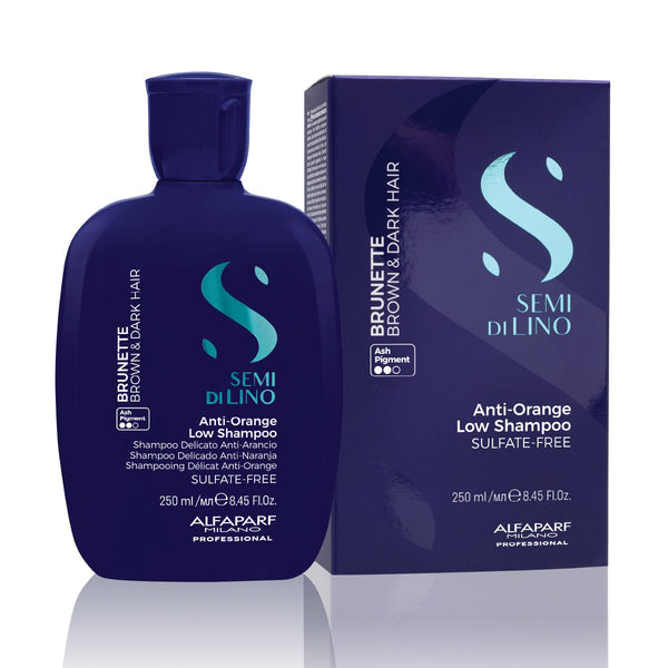 Semi Dilino Anti-Orange Shampoo for Brunette Hair, Ash Pigments, 250ml