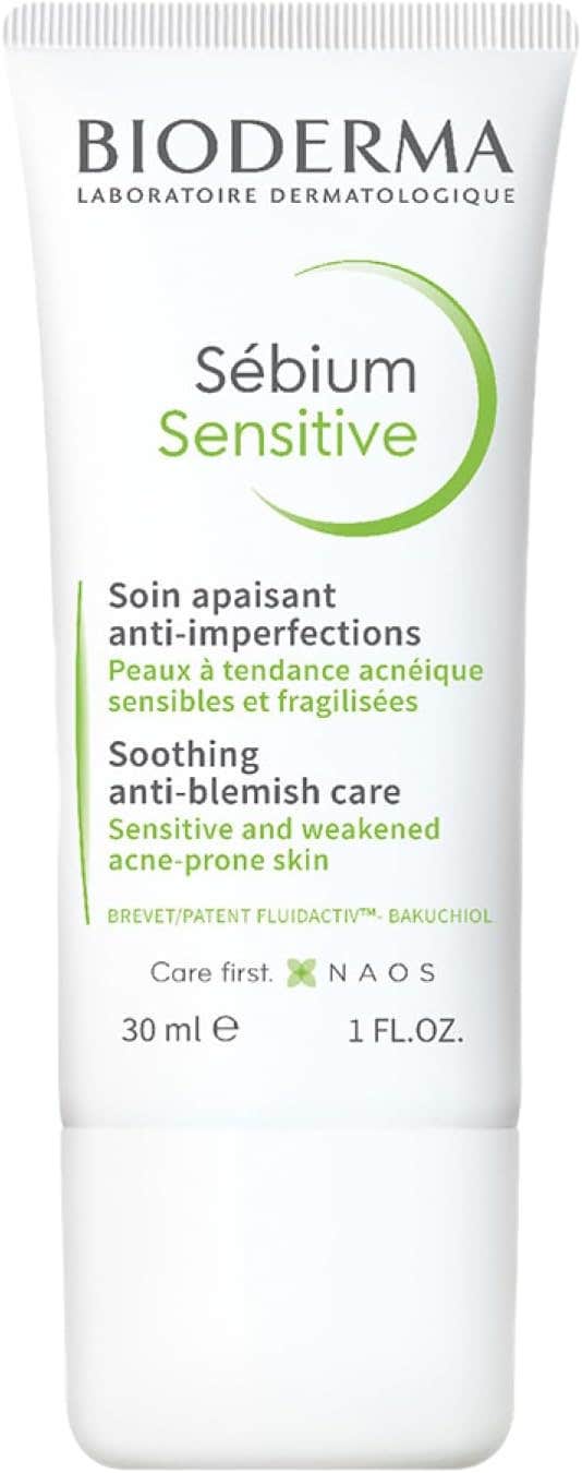 Bioderma Sebium Sensitive Soothing Facial Treatment Squalane Zinc Gluconate 30 ml