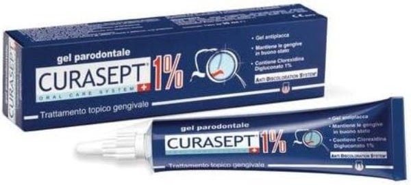 Curasept 1% Chlorhexidine Gingival Gel Protective Film 30ml