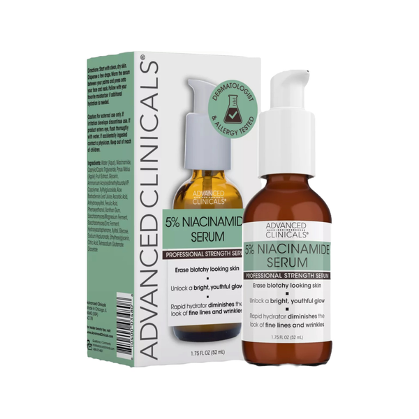 Advanced Clinicals Niacinamide Serum Lightweight Fast-Absorbing 5% Vitamin B3 52ml