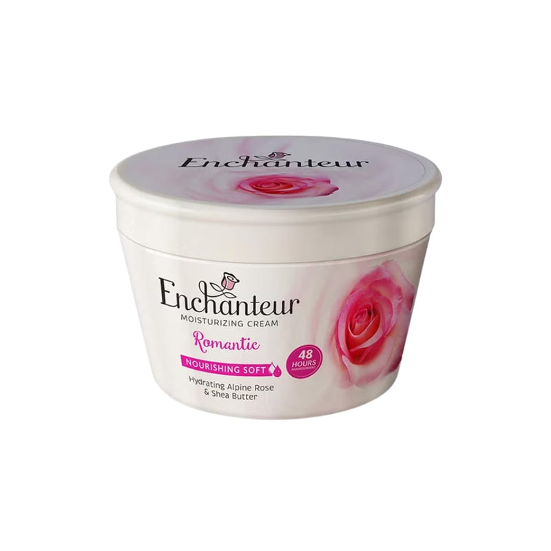 Enchanteur Romantic Moisturizing Cream Rosehip Extract Shea Butter 200ml