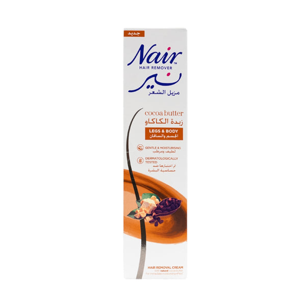 Nair Hair Removal Cream Cocoa Butter Moisturizing Formula Rose Fragrance 110 ml