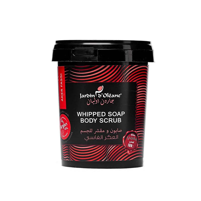 Jardin d'Oleane Whipped Soap & Body Scrub Fassi Aker Exfoliating Formula 500 g