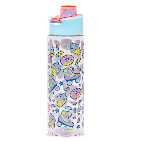 Eazy Kids Gen Z Skater Tritan Water Bottle Flip Lid Blue