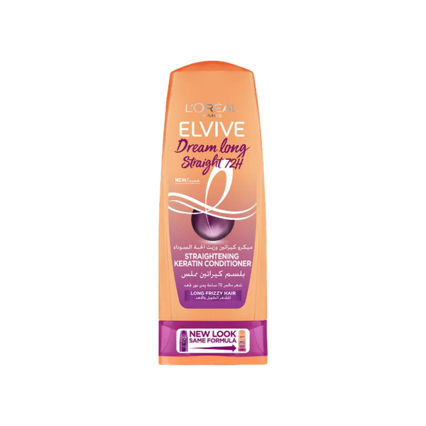 Elvive Dream Long Straight Conditioner for Long Hair, Silicone-Free, 360ml