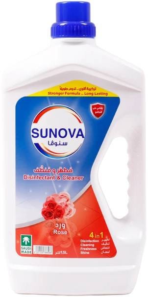 Sunova Rose Disinfectant Liquid Cleaner, 1.5 L
