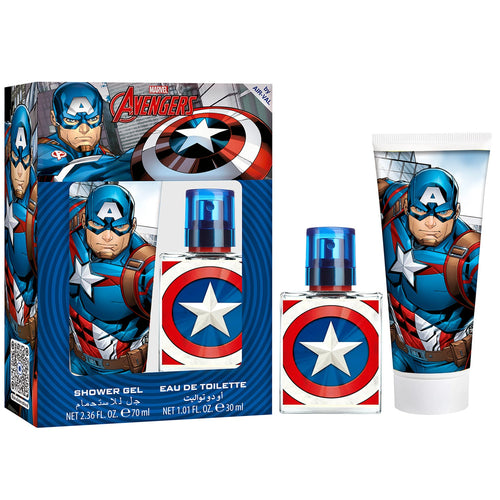 Air Val Marvel Captain America Eau de Toilette and Shower Gel Set 30ml + 70ml