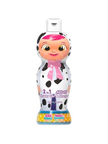 Cry Babies 2-in-1 Shower Gel and Shampoo Gentle Vegan Formula 400ml