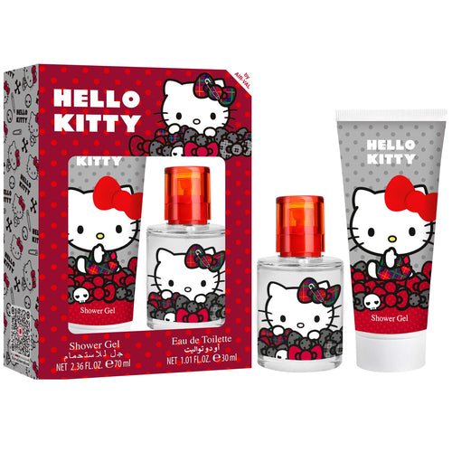 Air Val Hello Kitty Eau de Toilette and Shower Gel Set Orange Violet Vanilla 30ml + 70ml
