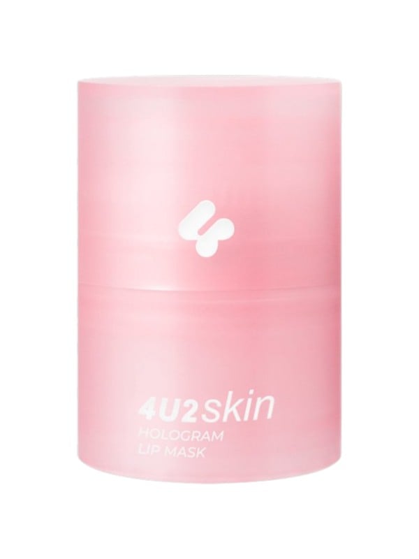 4U2 Skin Hologram Lip Mask Deep Moisturizing Rose Scent 12g