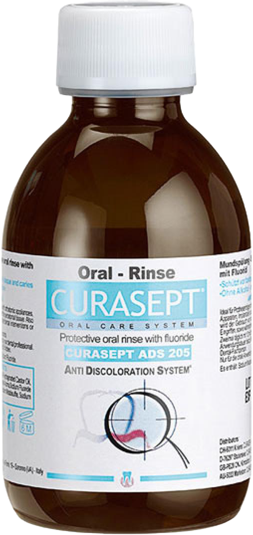 Curasept ADS 205 Ortho Mouthwash Chlorhexidine 0.05% Fluoride 200ml
