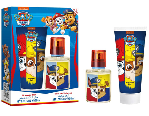 Air Val Paw Patrol Eau de Toilette and Shower Gel Set, Bergamot and Lemon, 30ml + 70ml