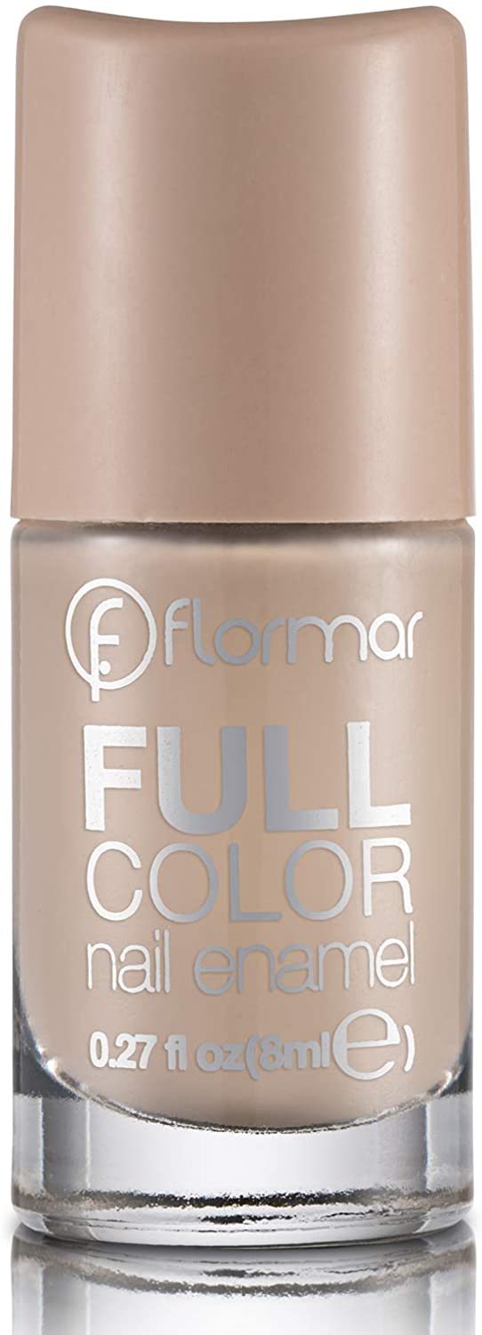 Flormar Full Color Nail Enamel Glossy Gel Finish FC06 Gray