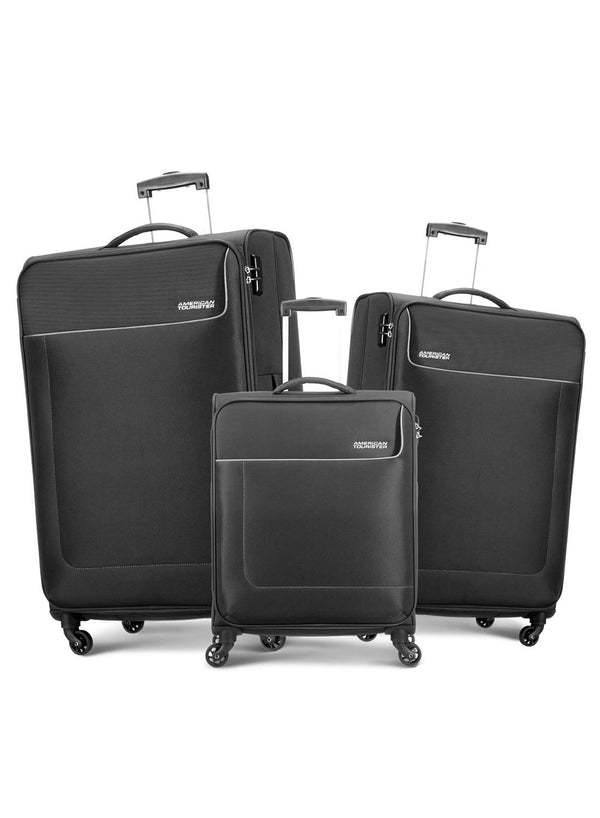 American Tourister Jamaica 3-Piece Luggage Set TSA Lock Grey