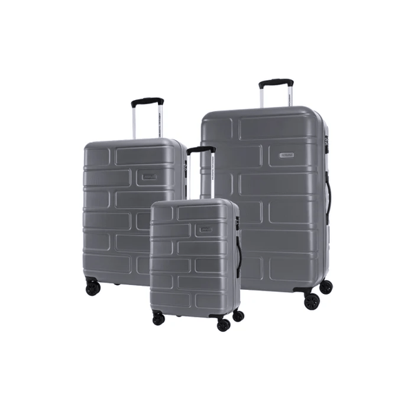American Tourister Bricklane 3-Piece Luggage Set TSA Lock Dark Shadow GE318004