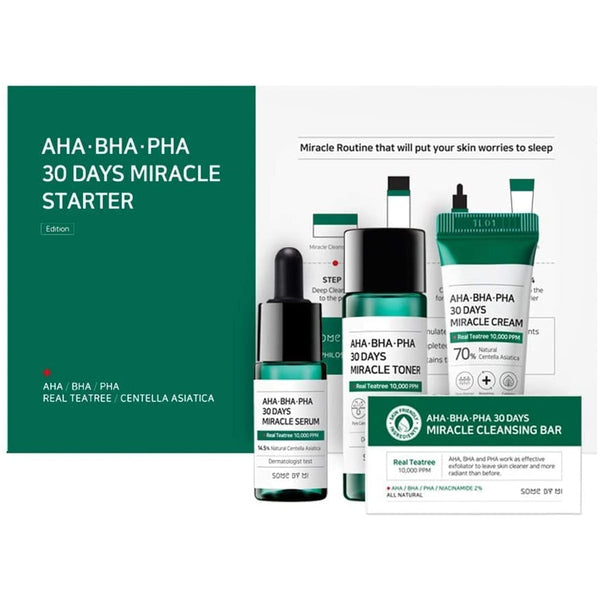 Some By Mi AHA BHA PHA 30 Days Miracle Starter Set Exfoliating Skincare Kit