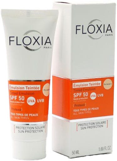 Floxia Tinted Emulsion SPF 50 Cream Porcelain Shade 50 ml