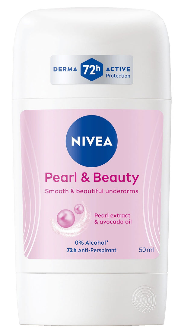 NIVEA Pearl & Beauty Antiperspirant Deodorant Stick Pearl Extract Avocado Oil 50ml