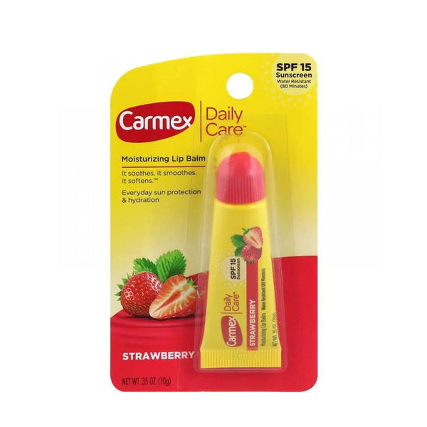 Carmex Strawberry Lip Balm SPF 15 Moisturizing Formula 10 g