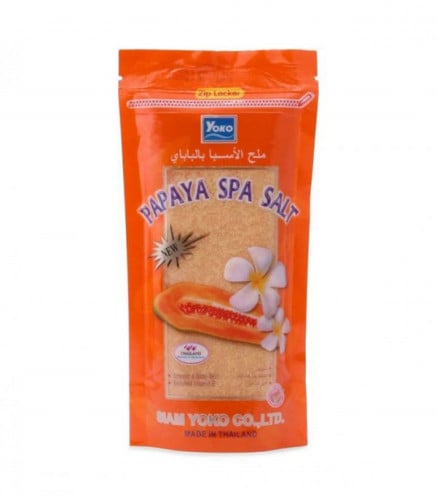 Yoko Papaya Spa Salt Scrub with Milk Protein and Vitamin E, 300g