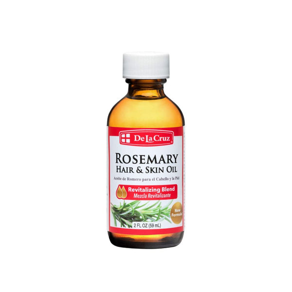 De La Cruz Rosemary Oil Hair & Skin Oil, Moisturizing Botanical Formula, 59 ml