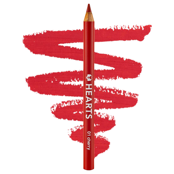 Hearts Lip Liner Soft Texture Long-Lasting Cherry 01
