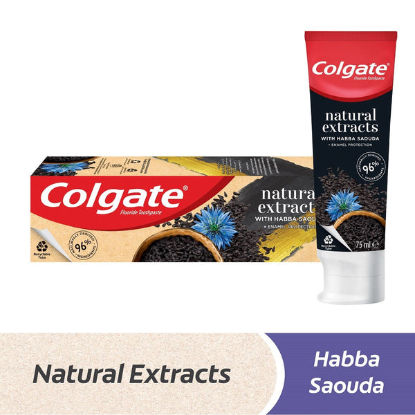 Colgate Natural Extract Habba Sauda Toothpaste with Nigella Sativa Seed Oil 75 ml