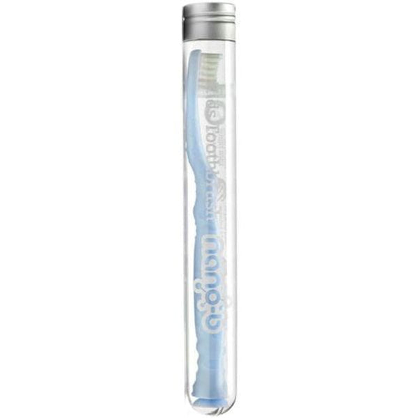 Nano-B Kids Silver-Infused Soft Bristle Baby Toothbrush Blue, 0-8 Months, 1 Piece