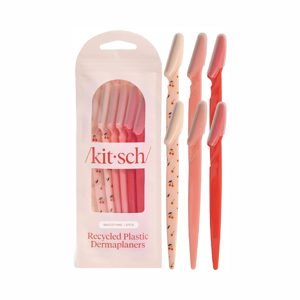 Kitsch Facial & Eyebrow Razors Stainless Steel Blades 6 Pieces