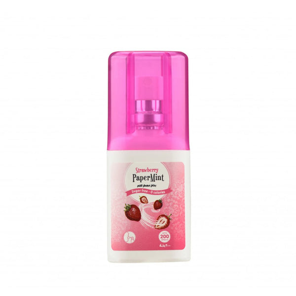 Peppermint Strawberry Mouth Spray Alcohol-Free Fresh Breath 200 Sprays, 20 ml