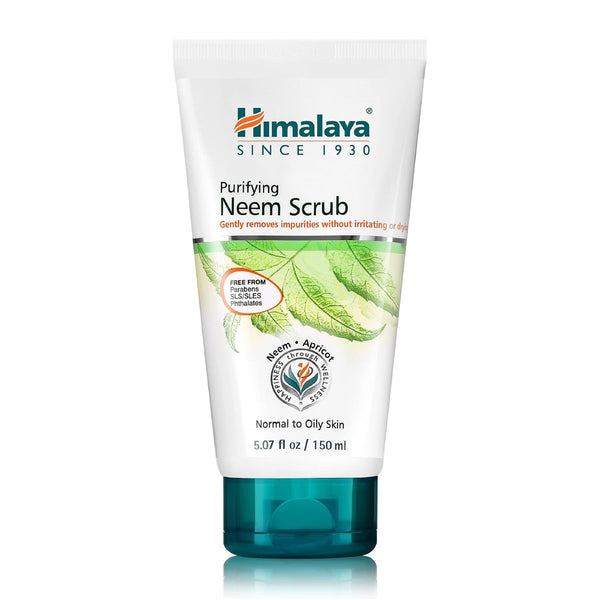 Himalaya Herbals Purify Neem Facial Scrub, Neem and Apricot Formula, Normal to Oily Skin