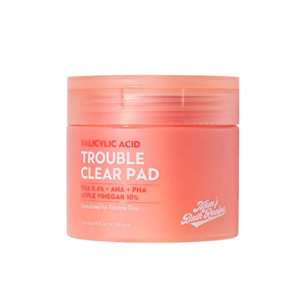 Mom's Bath Trouble Clear Toner Pads Salicylic Acid Apple Cider Vinegar 7 cm