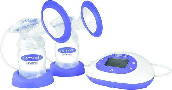 Lansinoh 2-in-1 Double Electric Breast Pump Single or Double Pump, 3 Styles, 8 Suction Levels