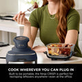 Ninja Crispi Portable Air Fryer Cooking System, CleanCrisp Glass Containers, 1.4L and 3.8L, Cyber Space FN101MEGY