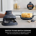 Ninja Crispi Portable Air Fryer Cooking System, CleanCrisp Glass Containers, 1.4L and 3.8L, Cyber Space FN101MEGY