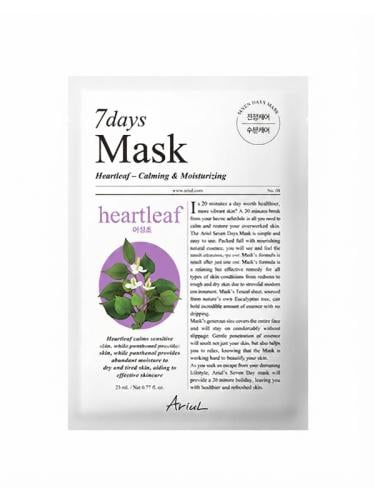Ariul 7 Days Heartleaf Sheet Mask Soothing Hydrating Panthenol 23ml