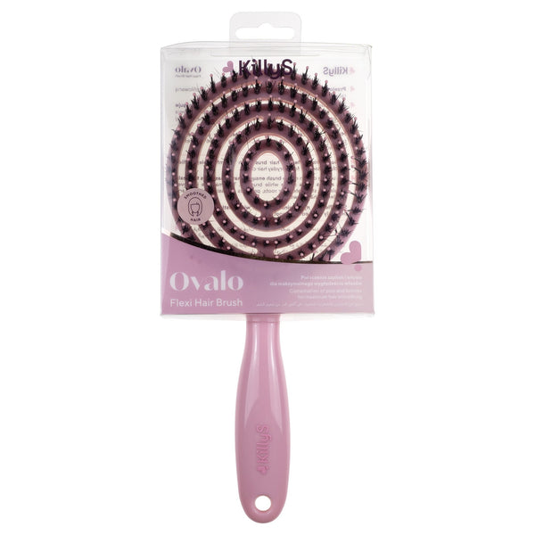 Killys Ovalo Hairbrush Flexible Nylon Pins and Bristles Scalp Massage Brush