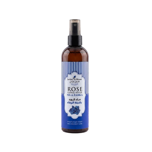 Jardin d'Oleane Rose Water Facial Mist and Toner with Indigo Blue, 250ml