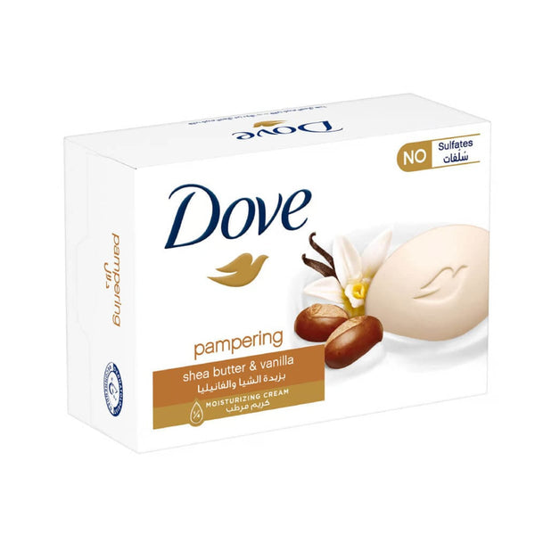 Dove Shea Butter Bar Soap with Vanilla Extract Moisturizing Formula
