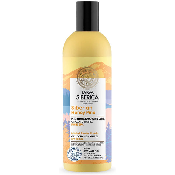 Natura Siberica Pine Spa Shower Gel with Siberian Pine Oil and Organic Honey, 270 ml