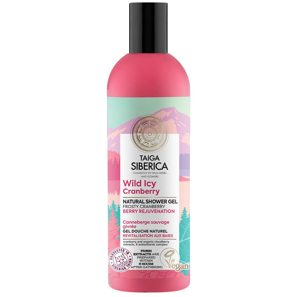 Natura Siberica Berry Rejuvenation Shower Gel with Berry Extracts and Vitamins A, E, C & P, 270 ml