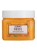 Cosmo Shea Butter & Papaya Sugar Scrub - Exfoliating Skin Scrub 450g