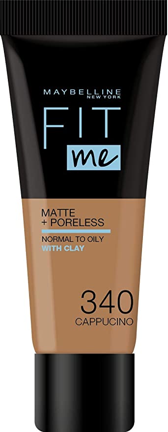 Maybelline Fit Me Matte & Poreless Liquid Foundation Blurring Powders Cappuccino