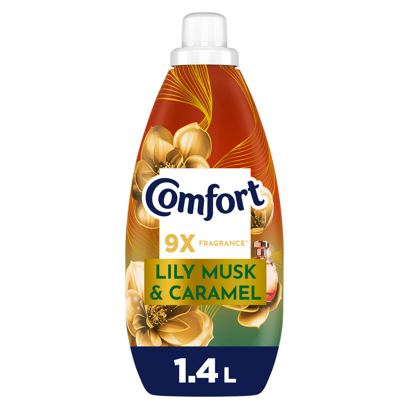 Comfort Concentrate Fabric Softener Liquid Lily Musk & Caramel 1.4 L